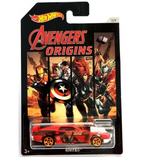Hot Wheels Avengers No7 Black Widow Rivited